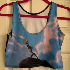 Lion King Blackmilk reversible crop top